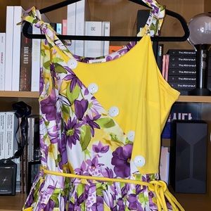 Unique Vintage Hamilton Dress in Purple Floral